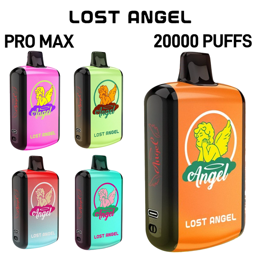 LOST ANGEL PRO MAX 20,000 PUFFS 16ML DUAL SCREEN DISPOSABLE VAPE - 5CT