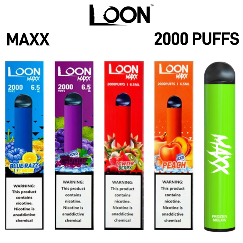 LOON MAXX 6.5ML 2000 PUFFS DISPOSABLE VAPE - 10CT DISPLAY