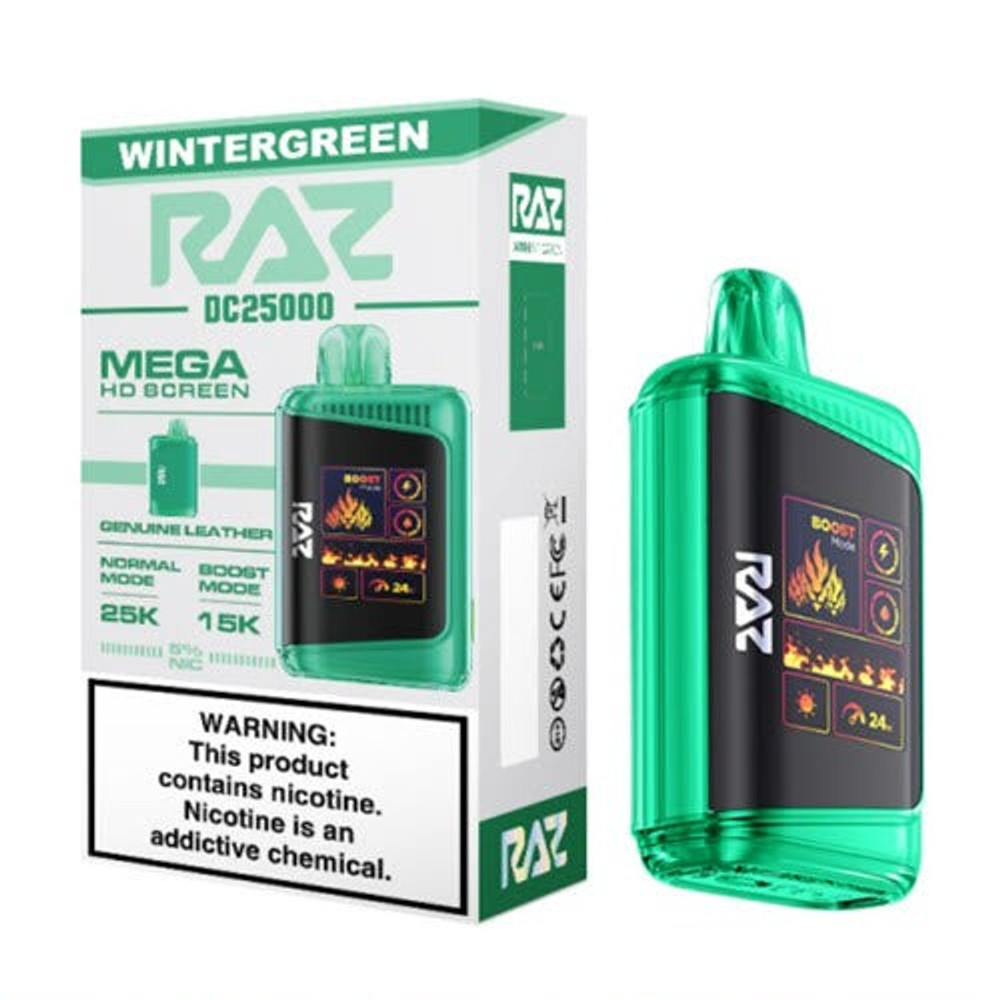 RAZ DC25000 5% NIC 25,000 DISPOSABLE VAPE - 5CT DISPLAY