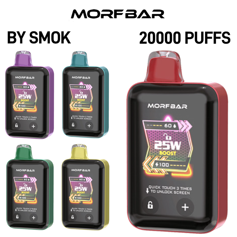 MORF BAR TOUCH BY SMOK 20,000 PUFFS DISPOSABLE VAPE - DISPLAY OF 5