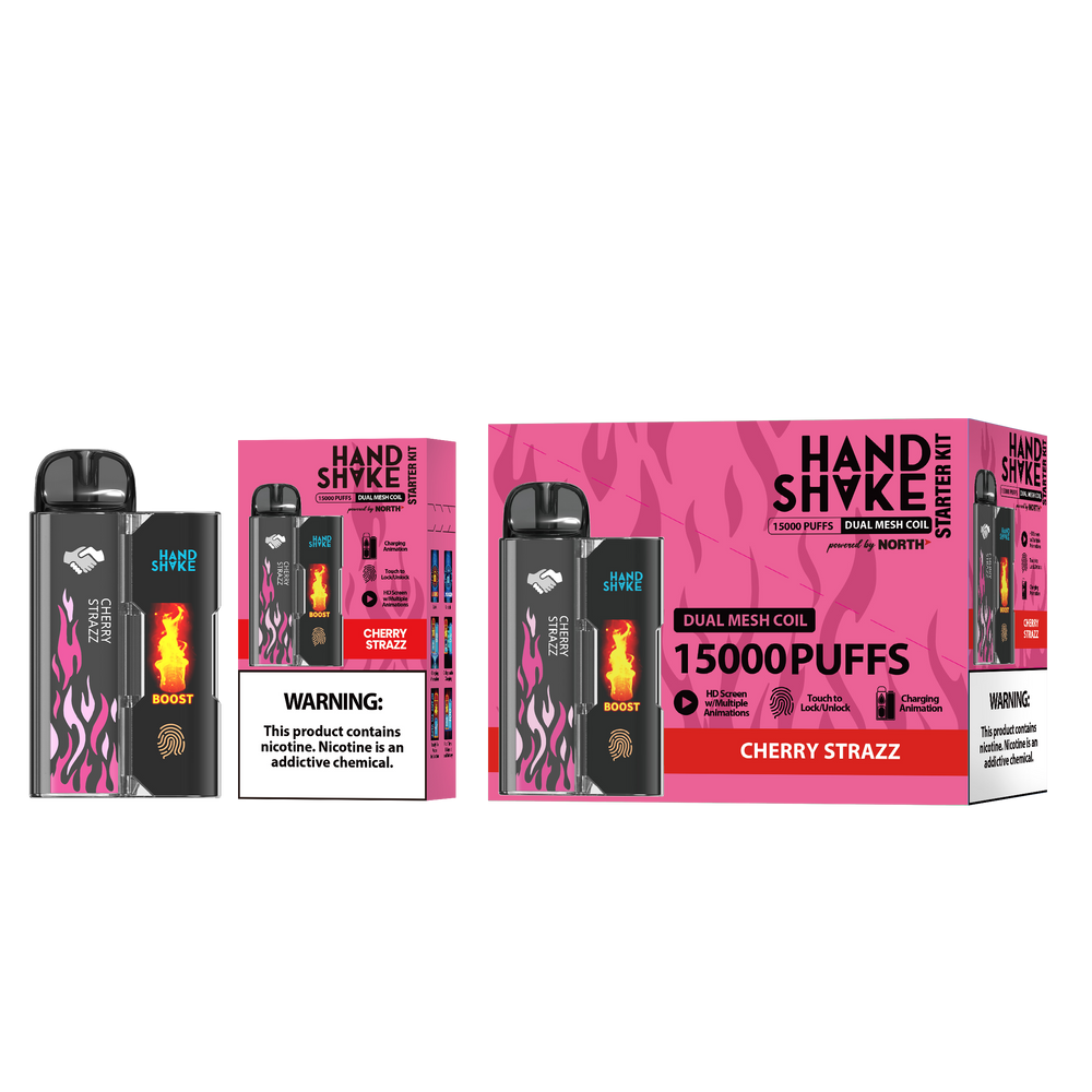 HANDSHAKE STARTER KIT BY NORTH 15,000 PUFFS DISPOSABLE VAPE - DISPLAY OF 5