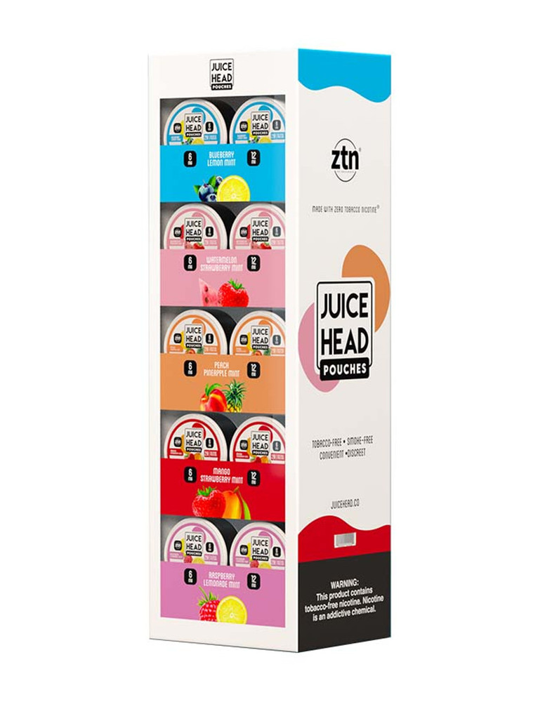 JUICE HEAD 20-PACK NICOTINE POUCHES COUNTER DISPLAY - 50CT
