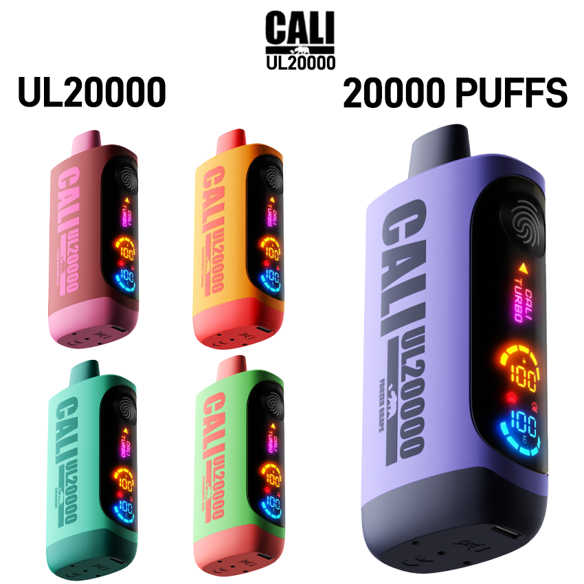 CALI UL20000 20ML 20,000 PUFFS DISPOSABLE VAPE - DISPLAY OF 6