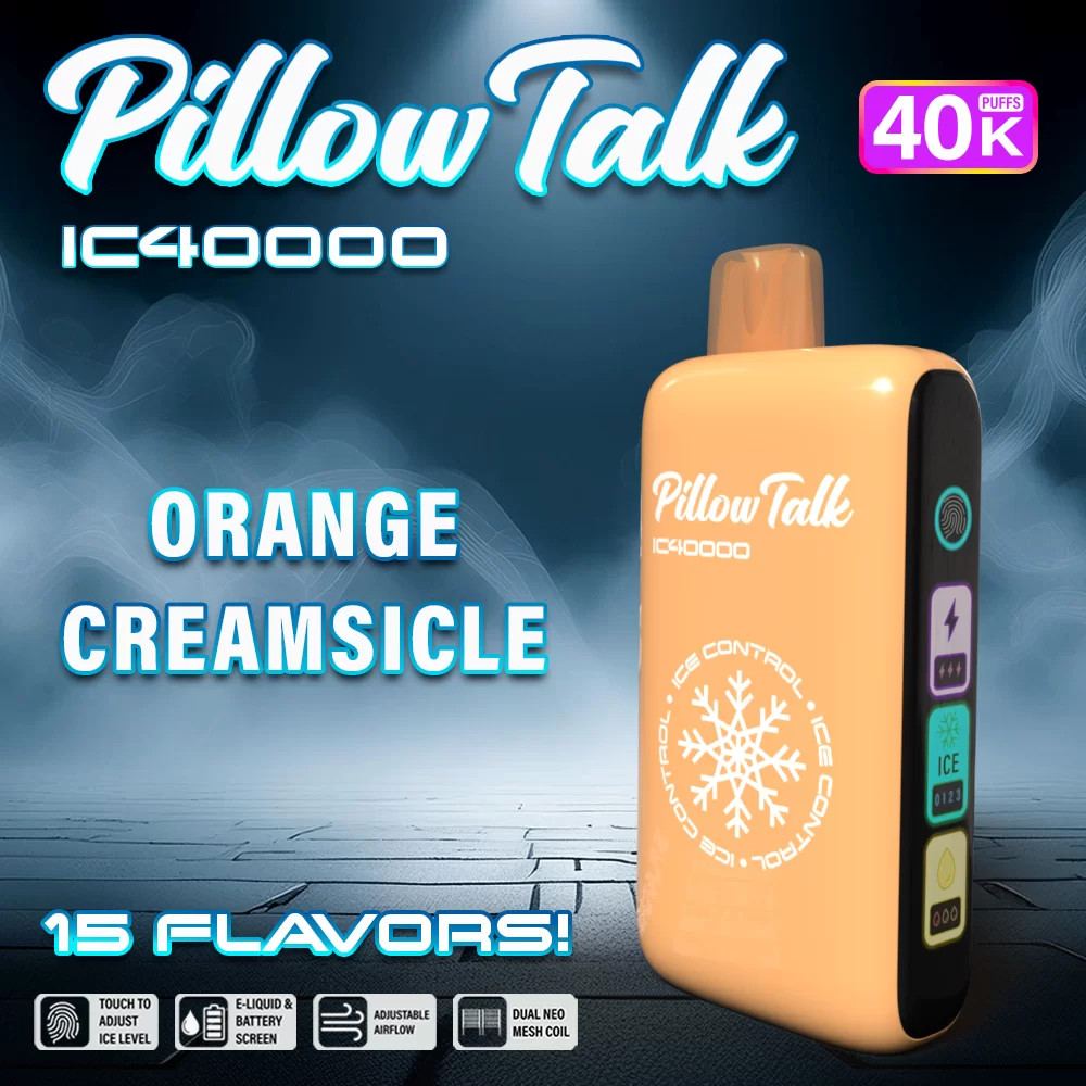PILLOW TALK IC40000 20ML 40,000 PUFFS DISPOSABLE VAPE - DISPLAY OF 5