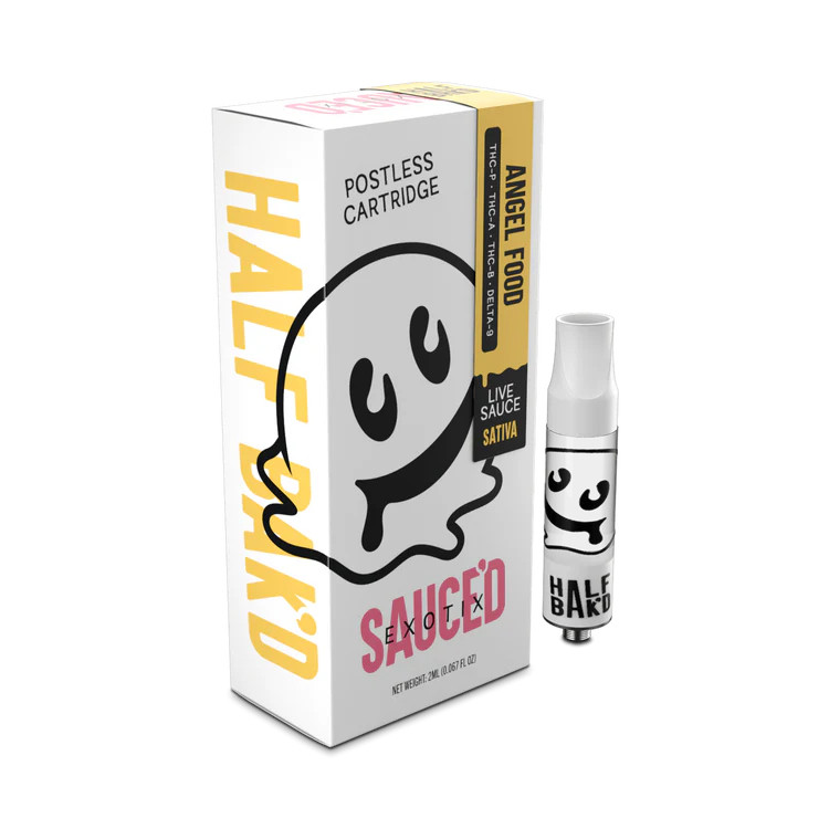 HALF BAK'D SAUCE'D EXOTIX THC-P LIVE RESIN 2G CARTRIDGE