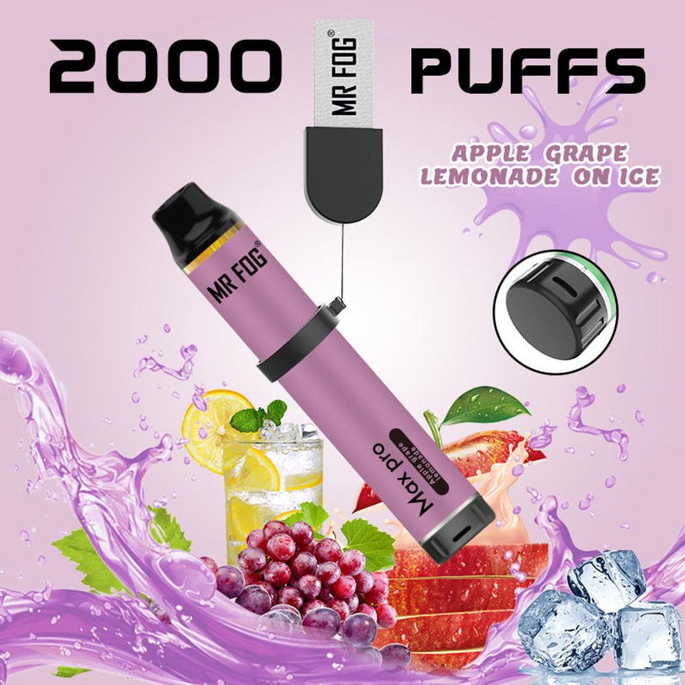 MR FOG MAX PRO 5% 2000 PUFFS DISPOSABLE VAPE - DISPLAY OF 10
