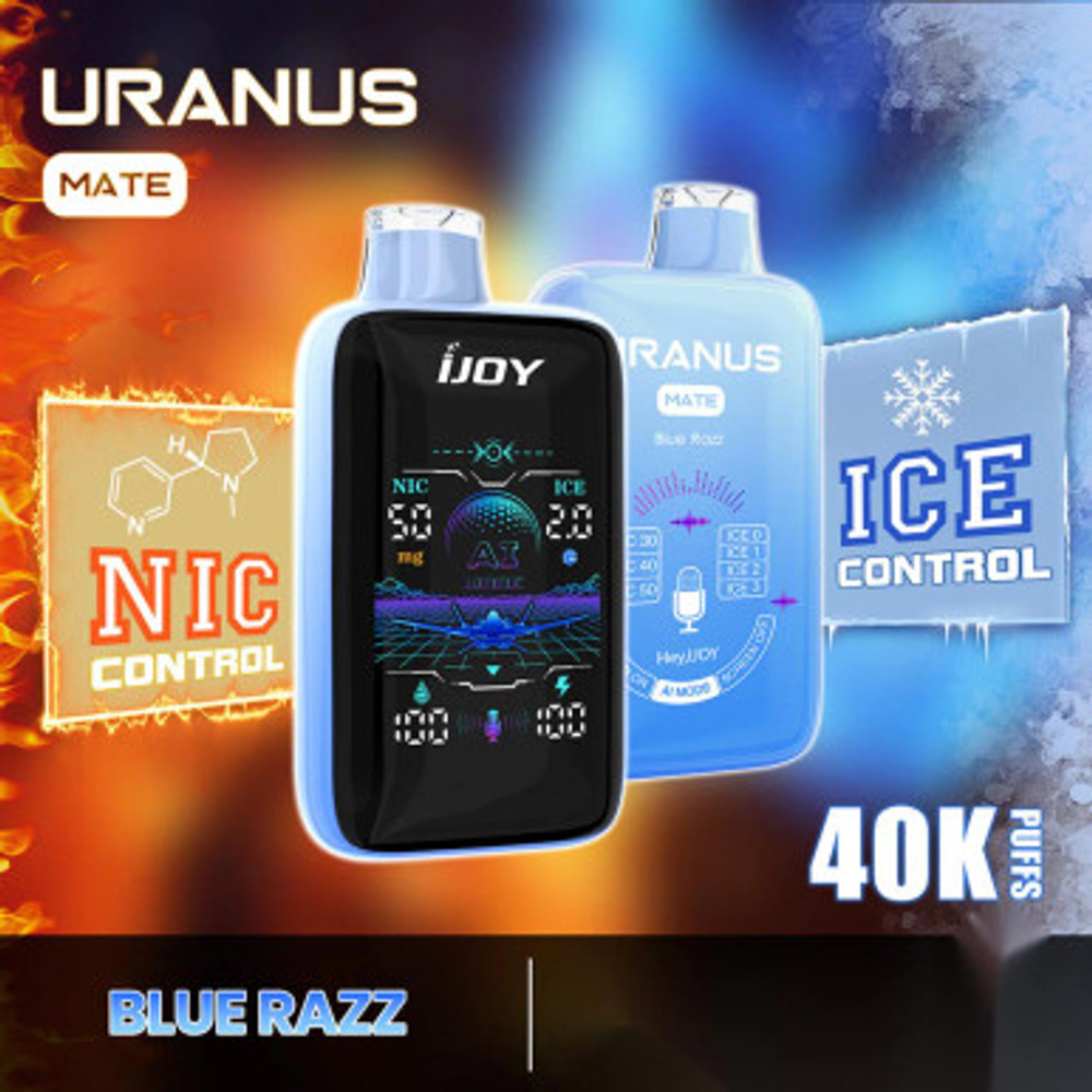 IJOY URANUS MATE 20ML 40,000 PUFFS DISPOSABLE VAPE - DISPLAY OF 5