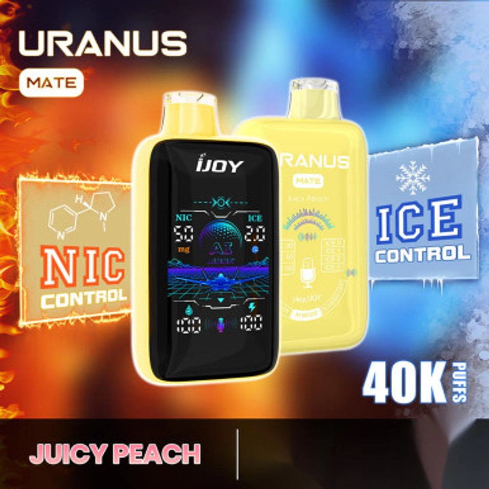 IJOY URANUS MATE 20ML 40,000 PUFFS DISPOSABLE VAPE - DISPLAY OF 5