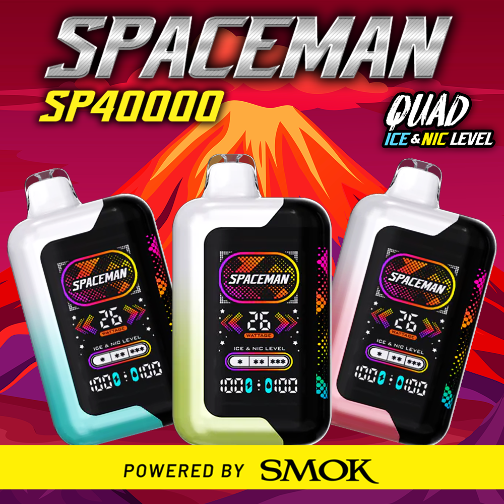 SPACEMAN SP40000 BY SMOK 40,000 PUFFS DISPOSABLE VAPE - DISPLAY OF 5