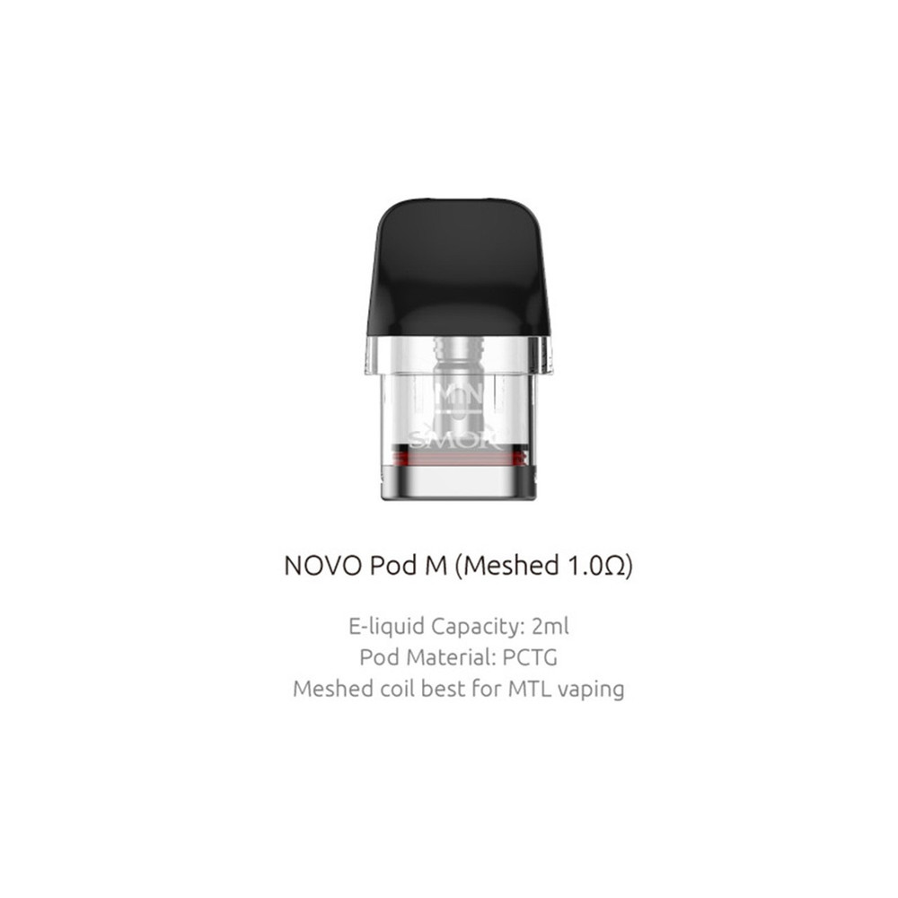 SMOK NOVO POD M 2ML REPLACEMENT POD - PACK OF 3