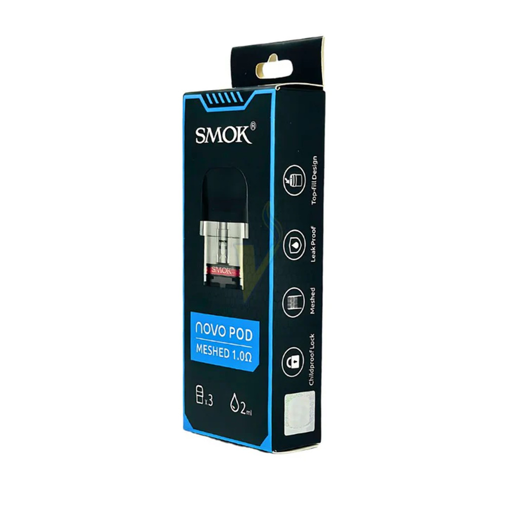 SMOK NOVO POD 2ML REFILLABLE REPLACEMENT POD - PACK OF 3