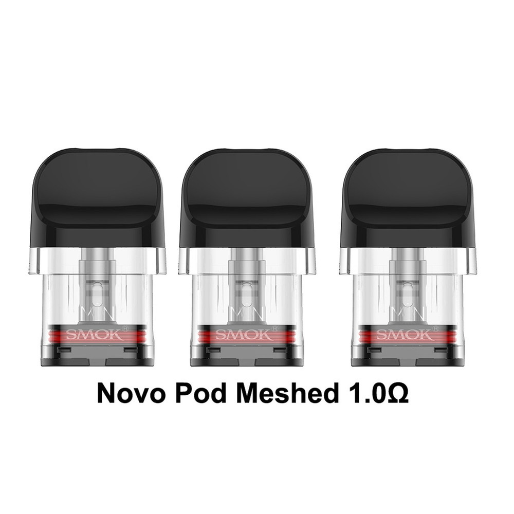 SMOK NOVO POD 2ML REFILLABLE REPLACEMENT POD - PACK OF 3