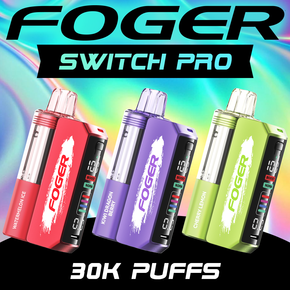 FOGER SWITCH PRO KIT 30,000 PUFFS DISPOSABLE VAPE - DISPLAY OF 5