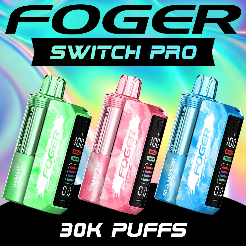FOGER SWITCH PRO KIT 30,000 PUFFS DISPOSABLE VAPE - DISPLAY OF 5