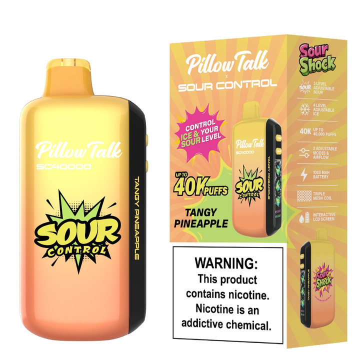 PILLOW TALK SC40000 (SOUR CONTROL) 40,000 PUFFS DISPOSABLE VAPE - DISPLAY OF 5