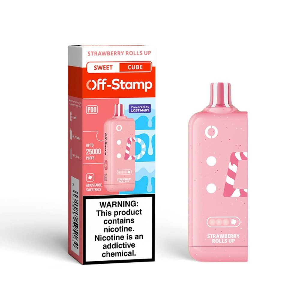 OFF STAMP SWEET CUBE 25,000 PUFFS 18ML DISPOSABLE POD - DISPLAY OF 5