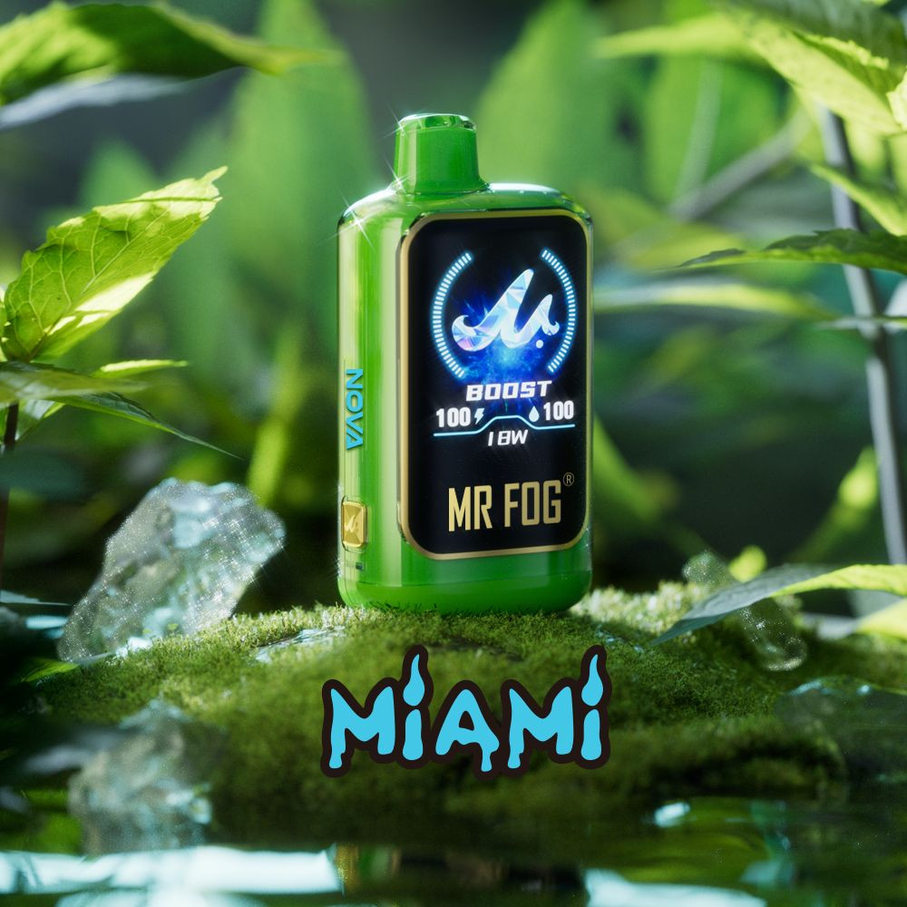 MR FOG NOVA MINT STEEZY SERIES 36,000 PUFFS DISPOSABLE VAPE - DISPLAY OF 5