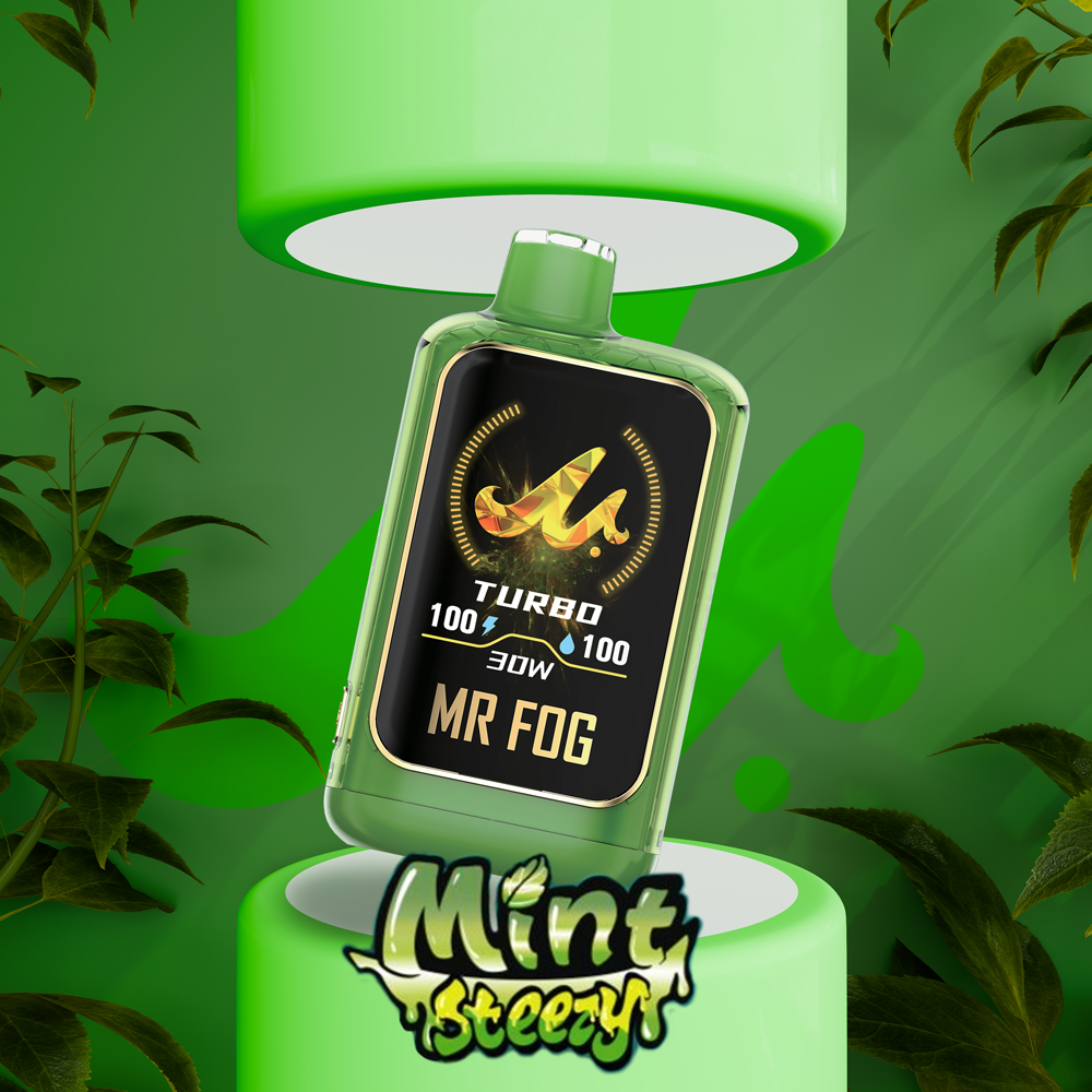 MR FOG NOVA MINT STEEZY SERIES 36,000 PUFFS DISPOSABLE VAPE - DISPLAY OF 5