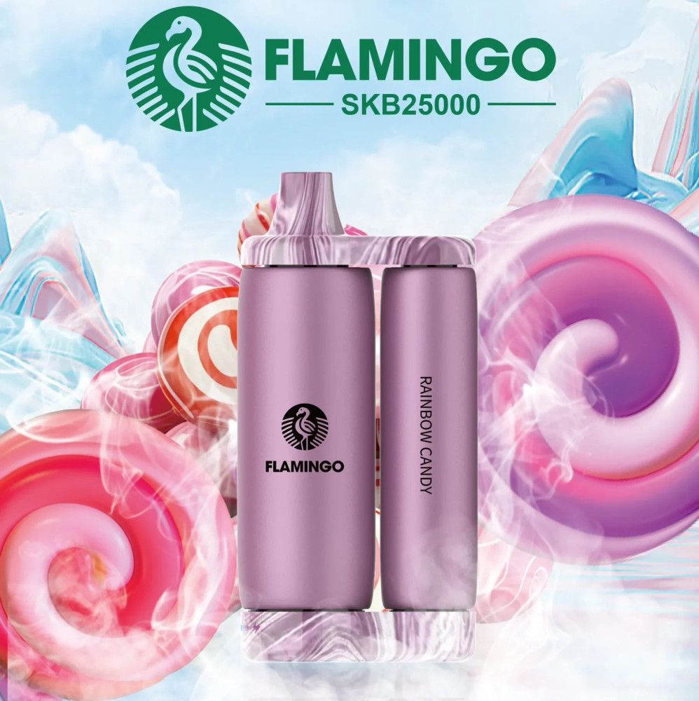 FLAMINGO ROLLING 25,000 PUFFS DISPOSABLE VAPE - DISPLAY OF 5