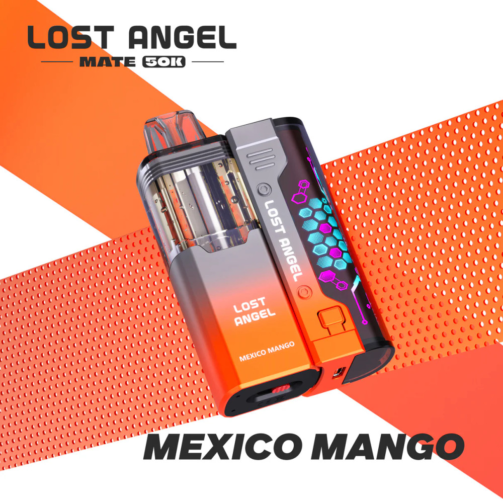 LOST ANGEL MATE 50,000 PUFFS DISPOSABLE VAPE (FULL KIT) - DISPLAY OF 5