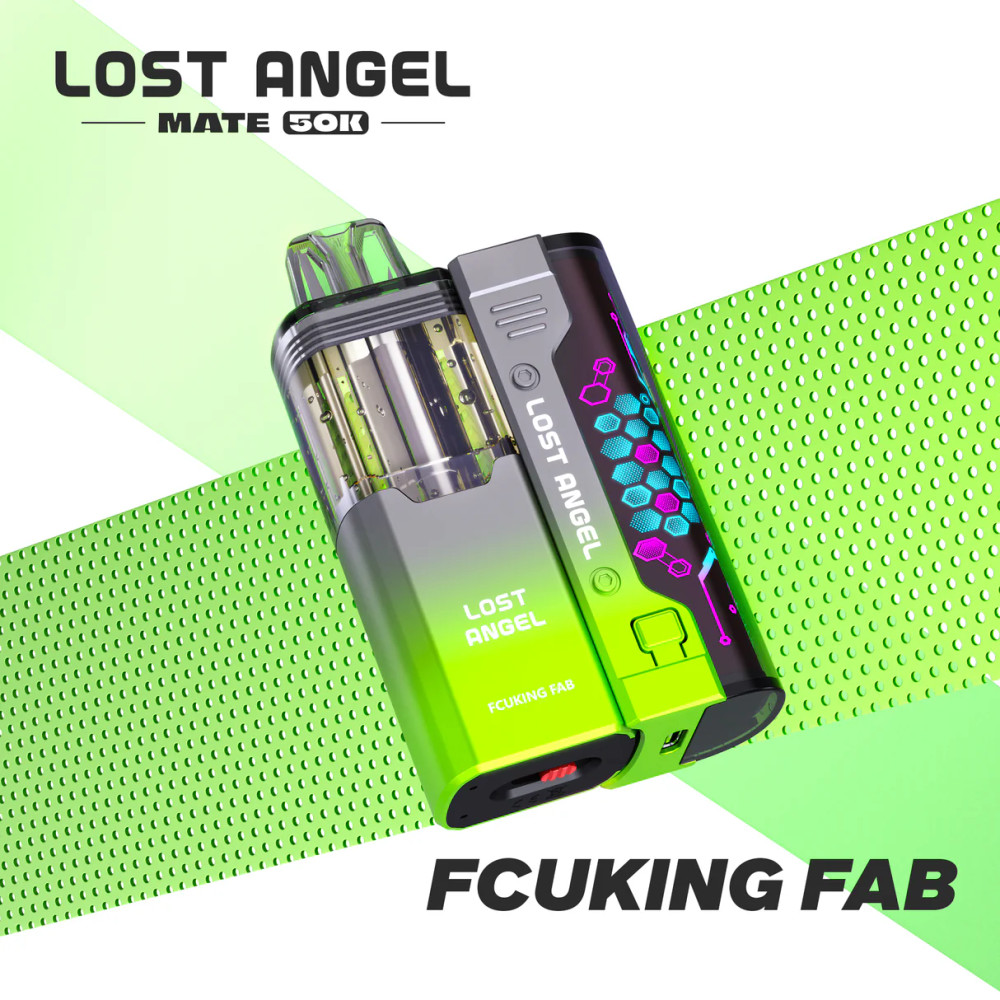 LOST ANGEL MATE 50,000 PUFFS DISPOSABLE VAPE (FULL KIT) - DISPLAY OF 5