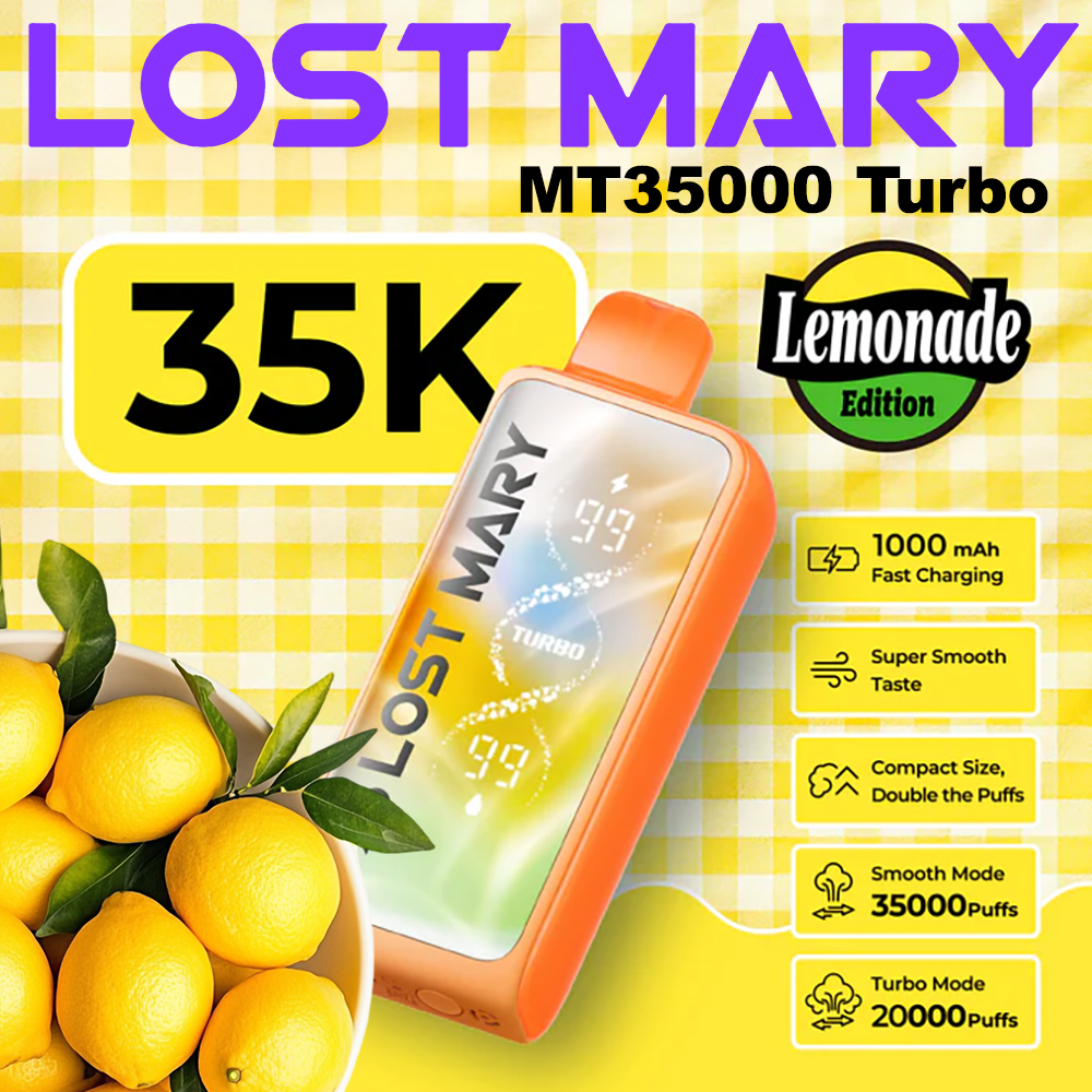 LOST MARY MT35000 TURBO 35,000 PUFFS - DISPLAY OF 5