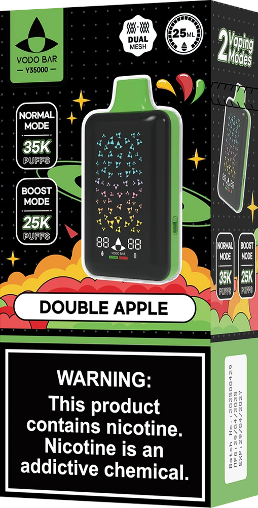 VODO BAR 35,000 PUFFS DISPOSABLE VAPE - DISPLAY OF 5