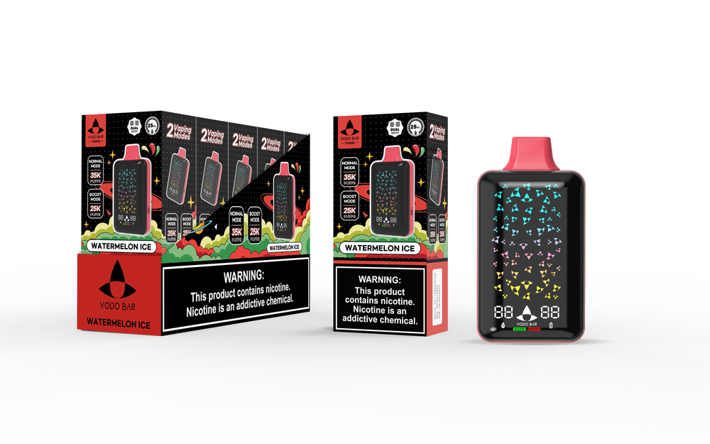 VODO BAR 35,000 PUFFS DISPOSABLE VAPE - DISPLAY OF 5