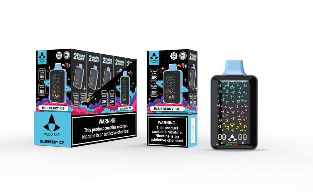 VODO BAR 35,000 PUFFS DISPOSABLE VAPE - DISPLAY OF 5