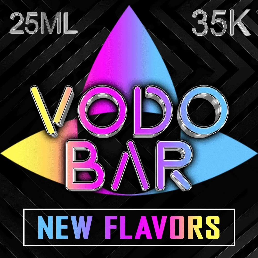 VODO BAR 35,000 PUFFS DISPOSABLE VAPE - DISPLAY OF 5