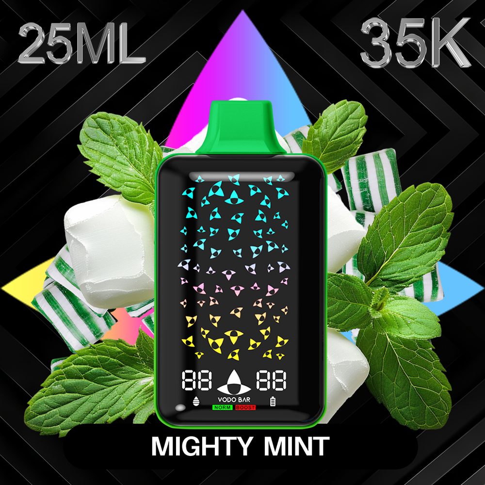 VODO BAR 35,000 PUFFS DISPOSABLE VAPE - DISPLAY OF 5
