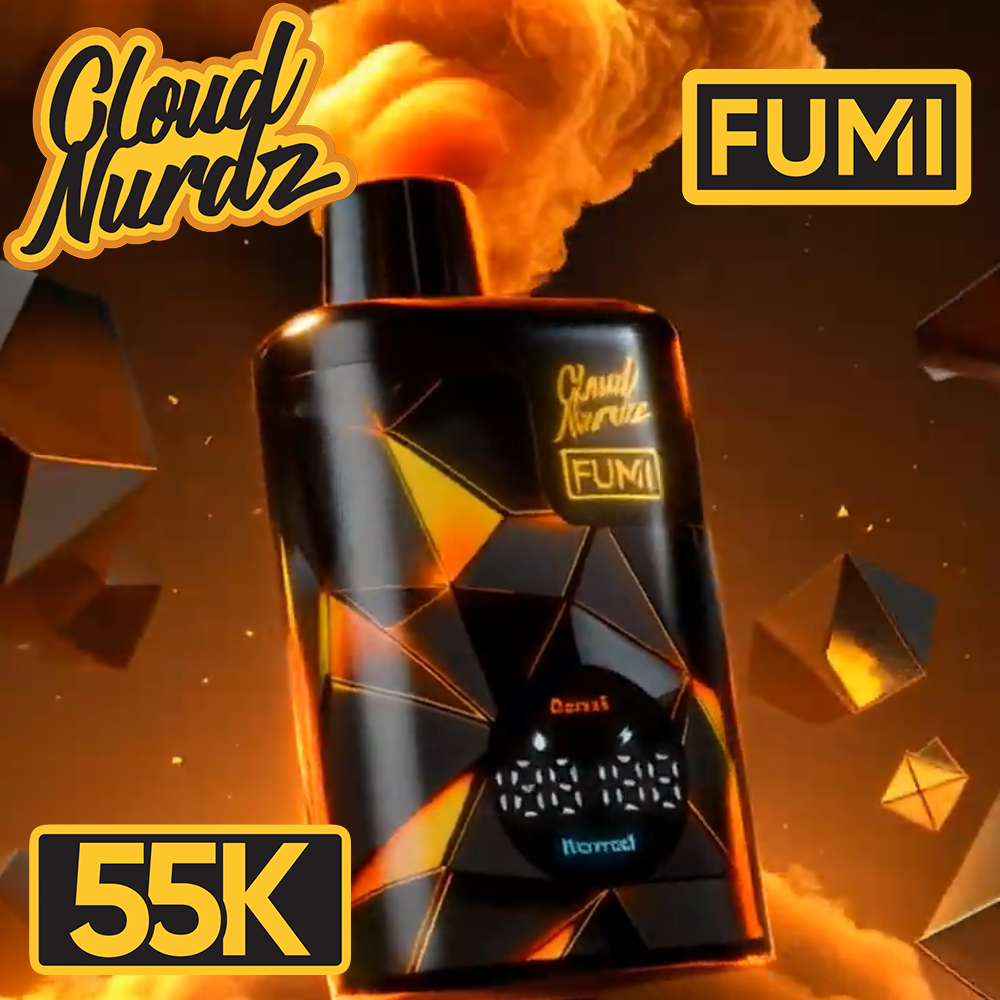 CLOUD NURDZ FUMI 55,000 PUFFS DISPOSABLE VAPE - DISPLAY OF 5