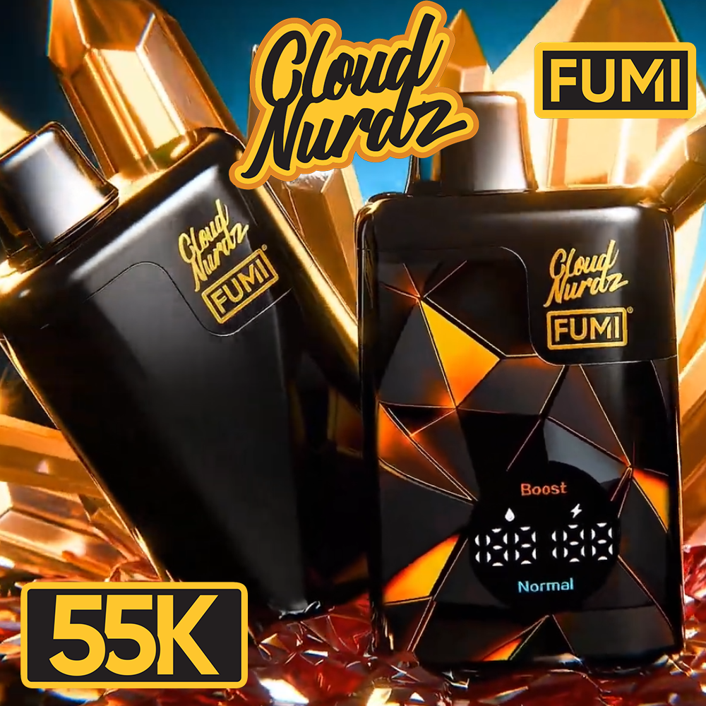 CLOUD NURDZ FUMI 55,000 PUFFS DISPOSABLE VAPE - DISPLAY OF 5