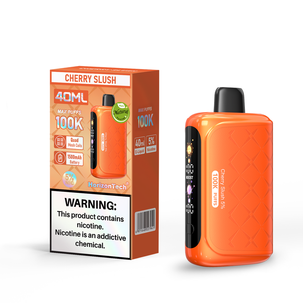 HORIZONTECH 100,000 PUFFS DISPOSABLE VAPE - DISPLAY OF 5