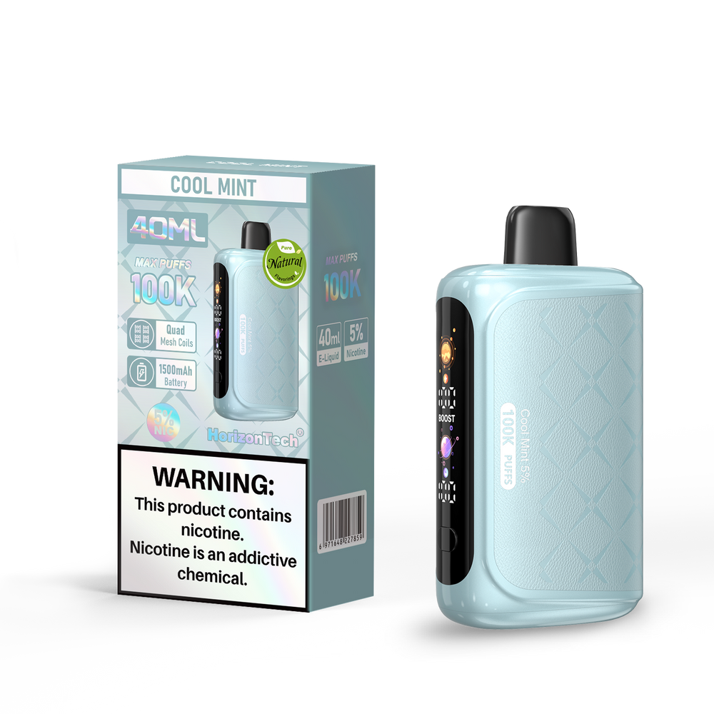 HORIZONTECH 100,000 PUFFS DISPOSABLE VAPE - DISPLAY OF 5