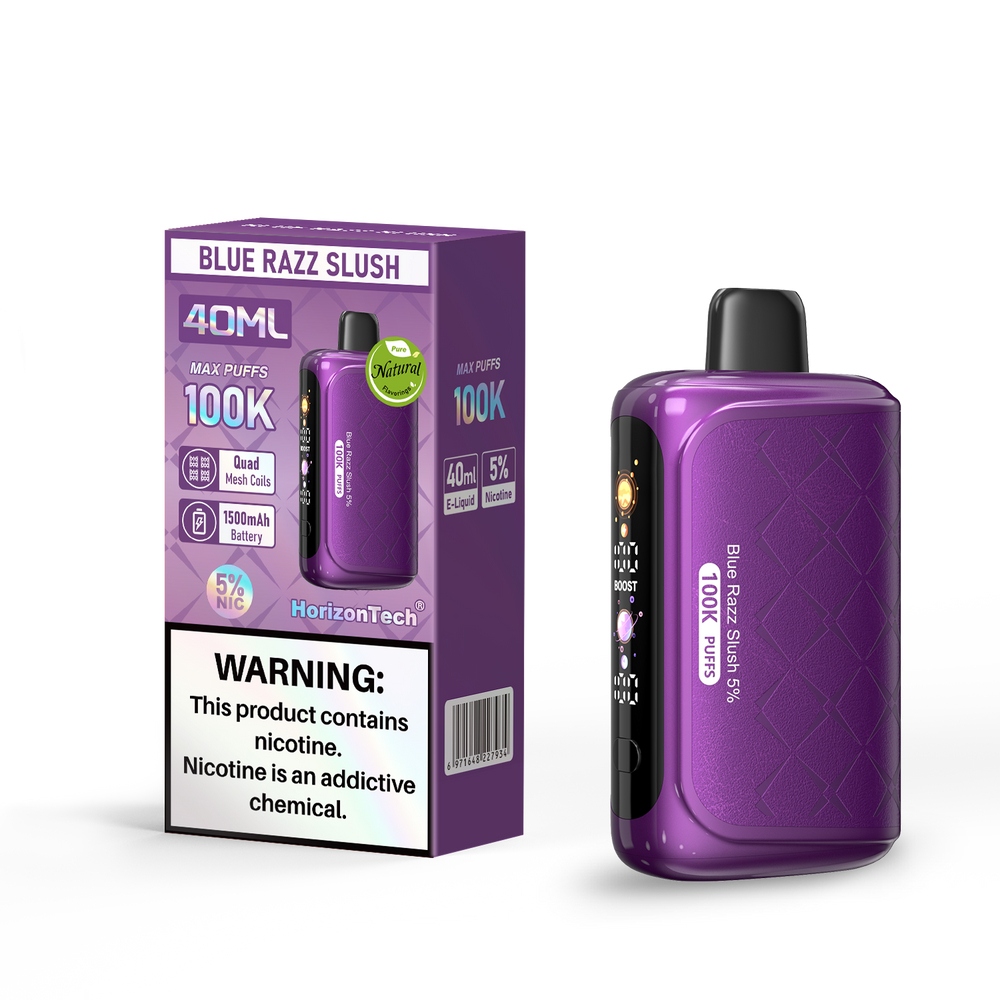 HORIZONTECH 100,000 PUFFS DISPOSABLE VAPE - DISPLAY OF 5