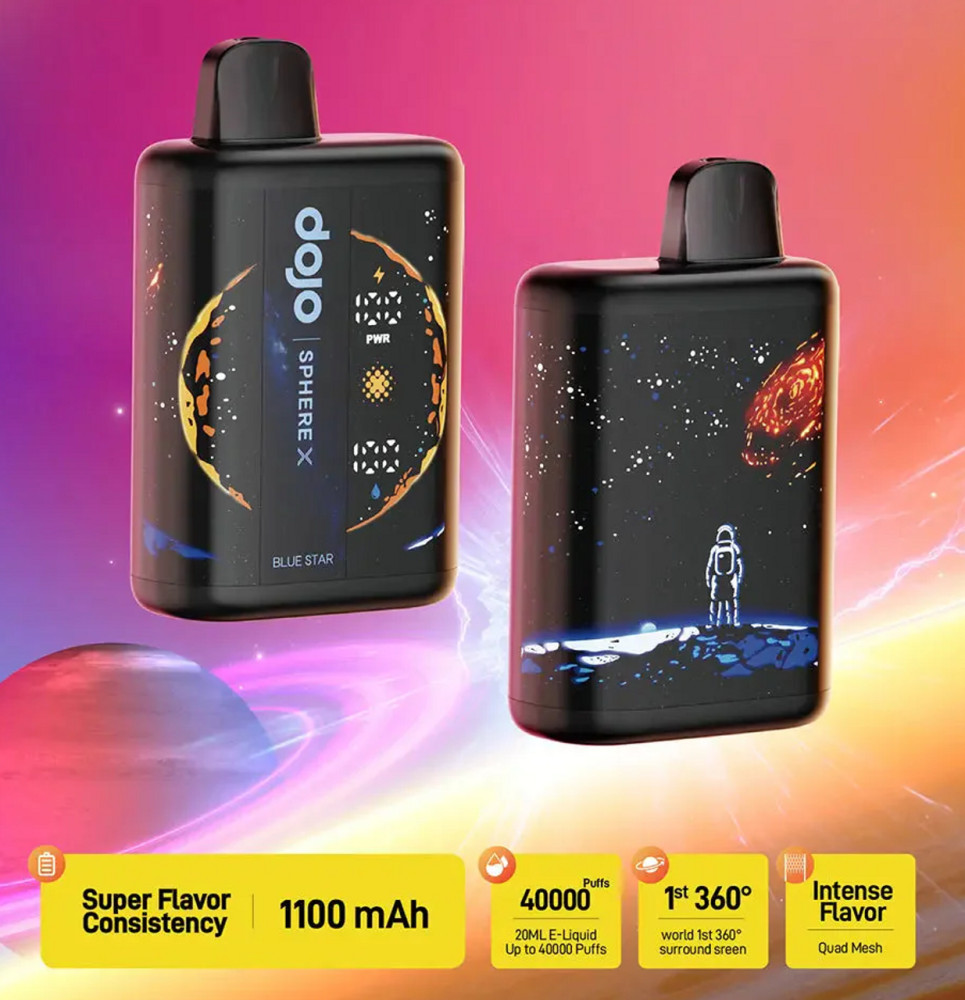 DOJO SPHERE X VAPORESSO 40,000 PUFFS DISPOSABLE VAPE - DISPLAY OF 5