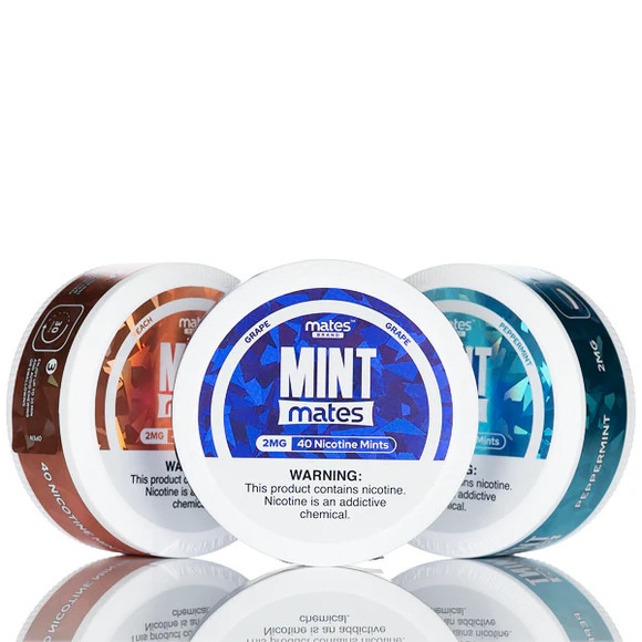 MINT MATES 40-PACK NICOTINE MINTS - DISPLAY OF 5