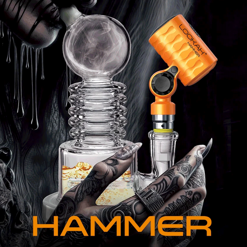 LOOKAH HAMMER 950mAh PORTABLE ENAIL BANGER DAB RIG VAPORIZER - DISPLAY OF 5