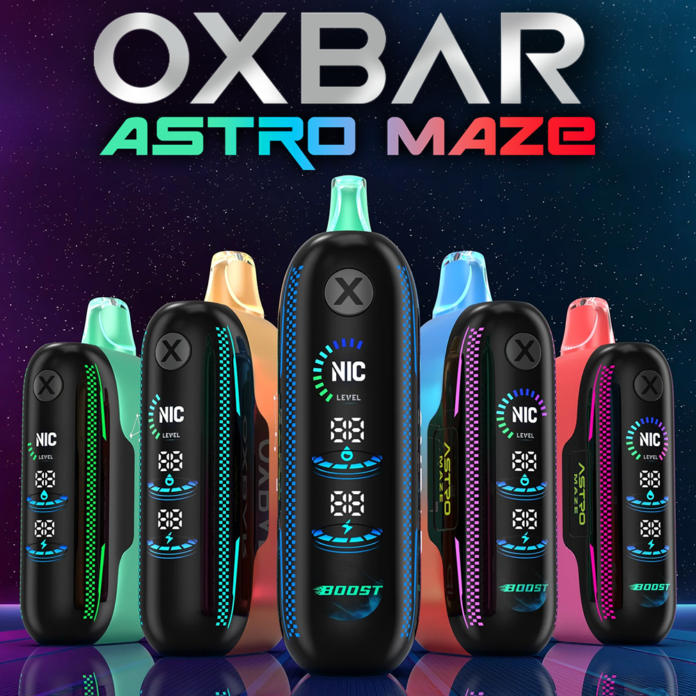 OXBAR ASTRO MAZE 50,000 PUUFFS DISPOSABLE VAPE - DISPLAY OF 5