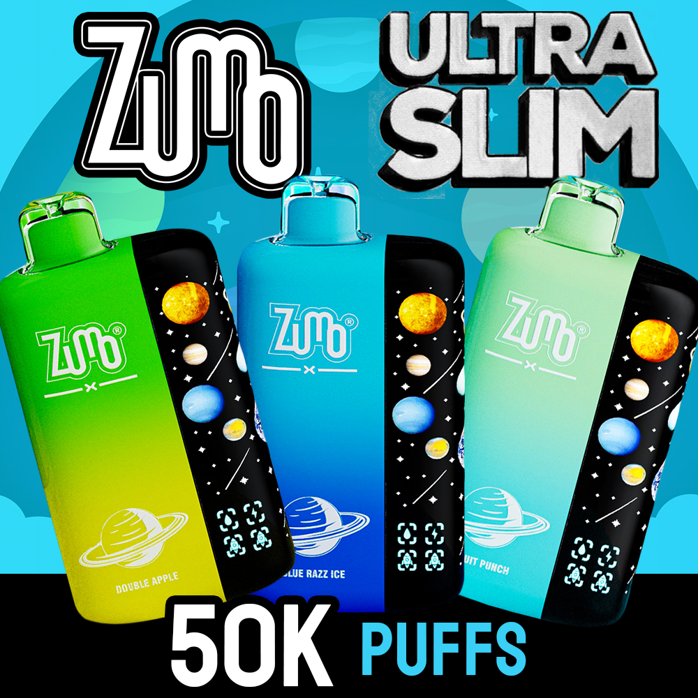 Zumo Ultra Slim 50,000 Puffs Disposable Vape - Display of 5 - Wholesale