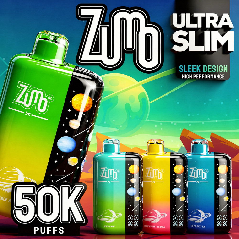 Zumo Ultra Slim 50,000 Puffs Disposable Vape - Display of 5 - Wholesale