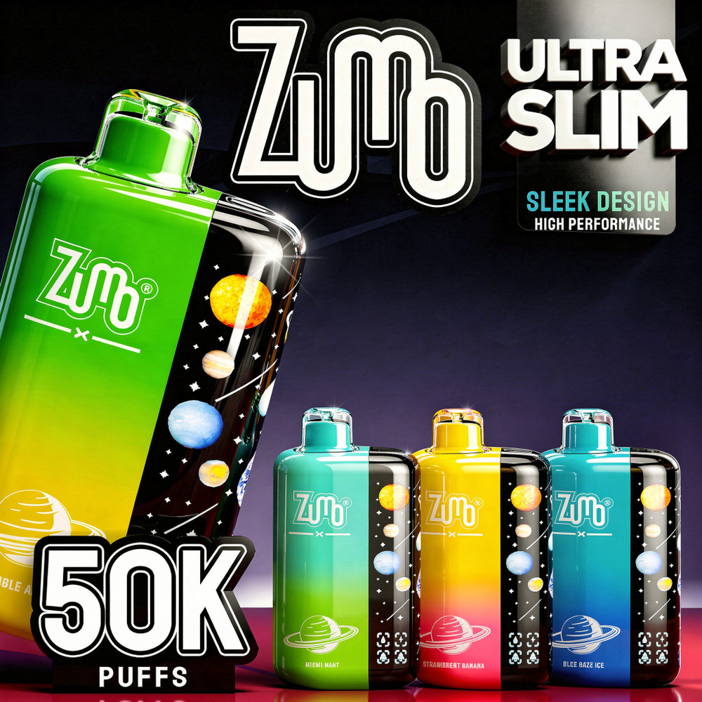 Zumo Ultra Slim 50,000 Puffs Disposable Vape - Double Apple - Display of 5 - Wholesale