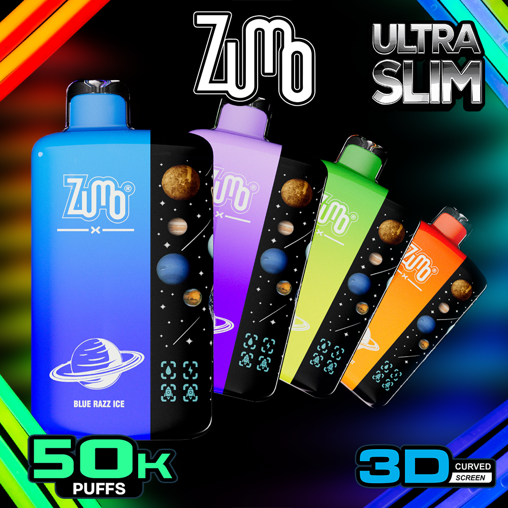 Zumo Ultra Slim 50,000 Puffs Disposable Vape - Double Apple - Display of 5 - Wholesale