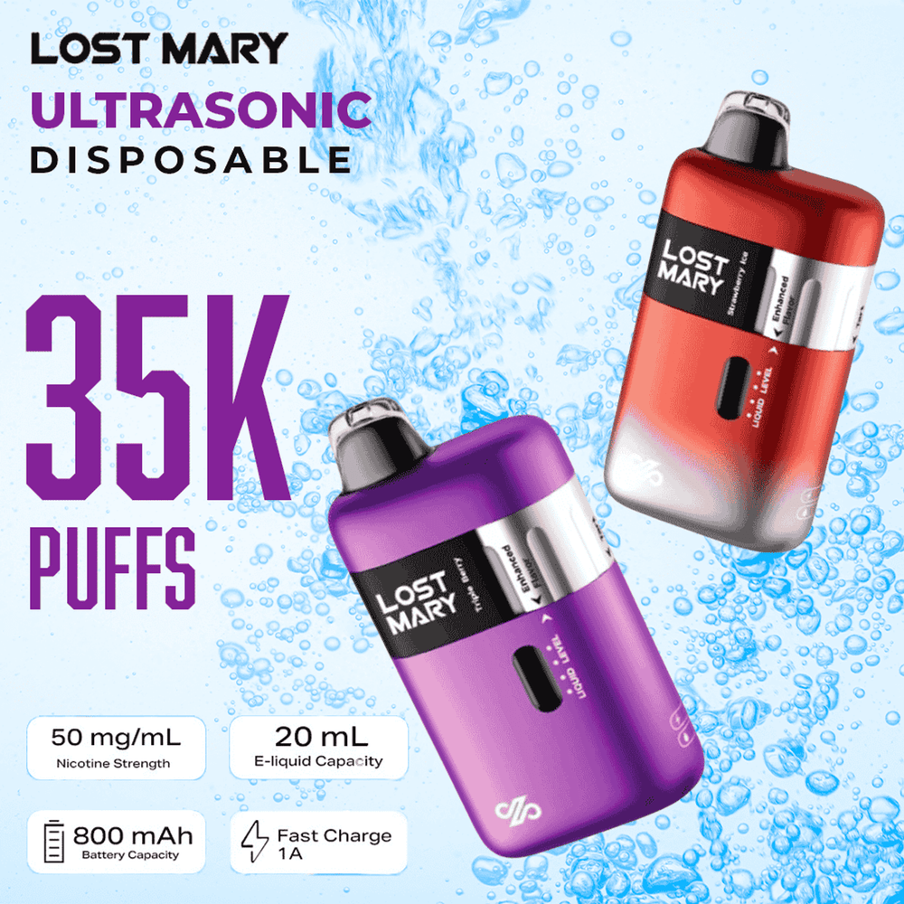 Lost Mary Ultrasonic 35K Disposable – Strawberry Watermelon Wholesale Vape – 5 Display Units - Wholesale