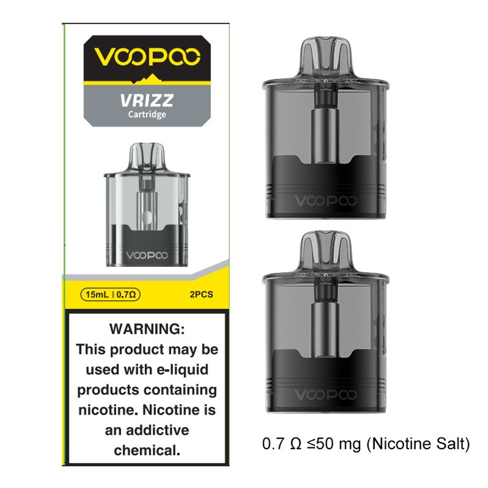 VOOPOO VRIZZ 15ML 0.7OHM 2-PACK CARTRIDGE