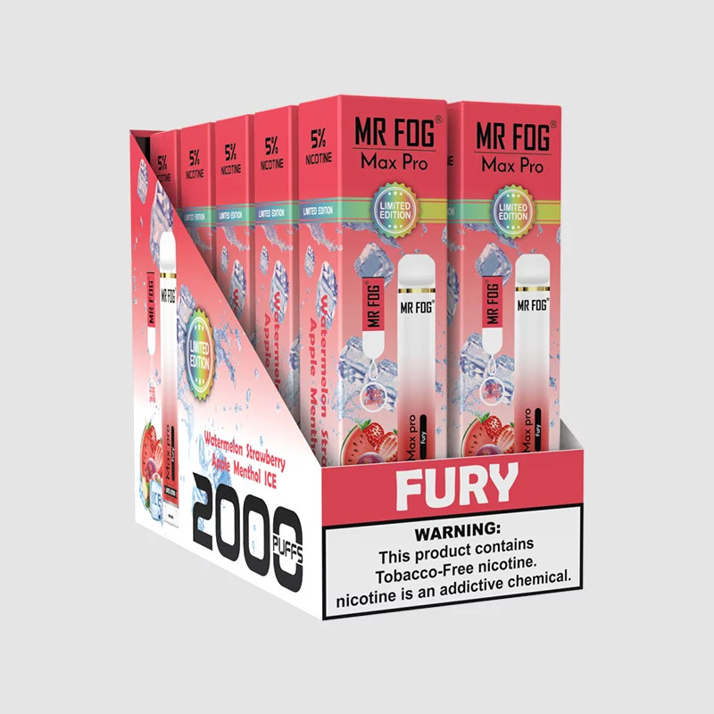 MR. FOG MAX PRO LIMITED 5% NIC EDITION DISPOSABLE VAPE 2000 PUFFS - 10CT DISPLAY