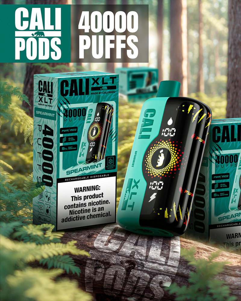 CALI XLT 40,000 PUFFS DISPOSABLE VAPE - DISPLAY OF 6