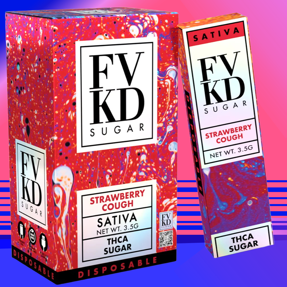 FVKD THC-A SUGAR 3.5G DISPOSABLE - DISPLAY OF 6