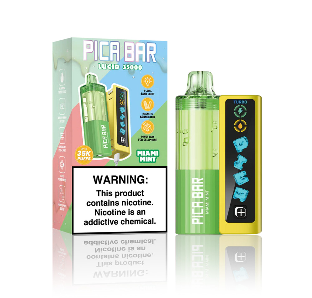 PICA BAR LUCID 35,000 PUFFS DISPOSABLE VAPE - DISPLY OF 5